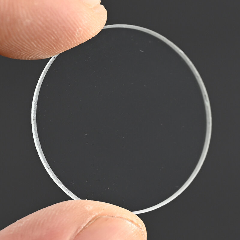 Shooin Optics vidrio plano redondo óptico, grosor de 2mm, diámetro de 33mm, protección frontal para linterna