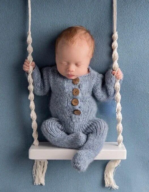 Pasgeboren fotografie rekwisieten baby schommel stoel houten baby's meubels zuigelingen fotoshooting rekwisieten accessoires