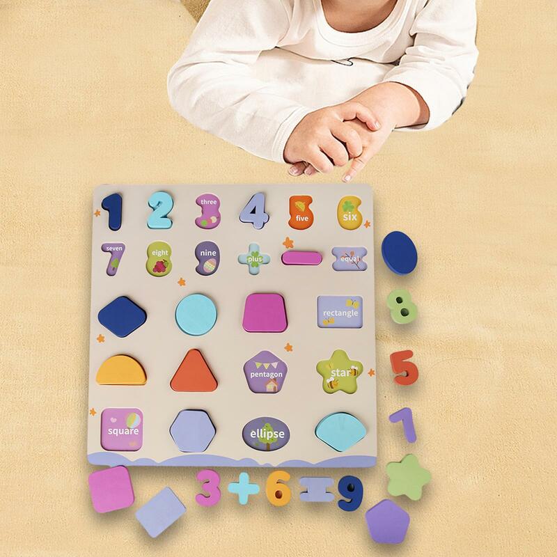 Preschool Learning Puzzle Early Learning Educational Toy Hand Eye Coordination Puzzles Board for Girls Boys Gifts Kids Birthdays