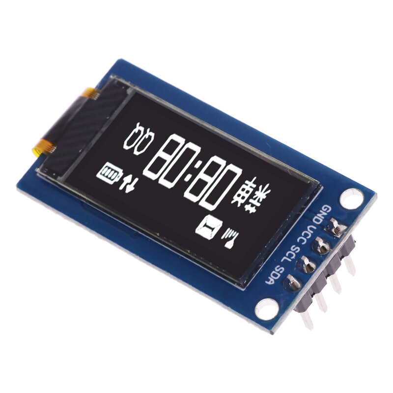 Módulo de tela vertical OLED para Arduino, Display LCD, SSD1107, 4PIN, 64 × 128, 0,96 em