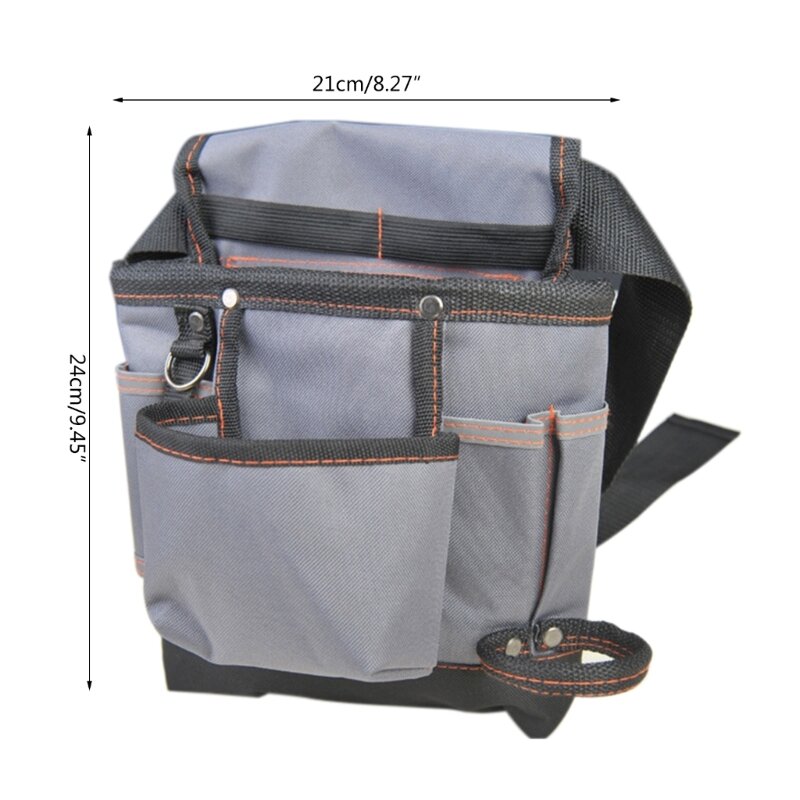 Bolsa ferramentas para cintura resistente, bolsa cintura ajustável para eletricistas e técnicos, à prova d'água e