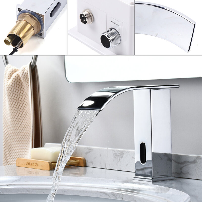 Umywalka łazienkowa automatyczny czujnik zimne gorące kran mikser