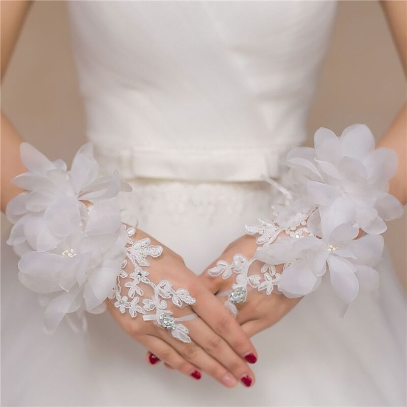 Accessori per abbigliamento da festa guanti da sposa per eventi attività abito da sera guanti da festa guanti con dita lunghe