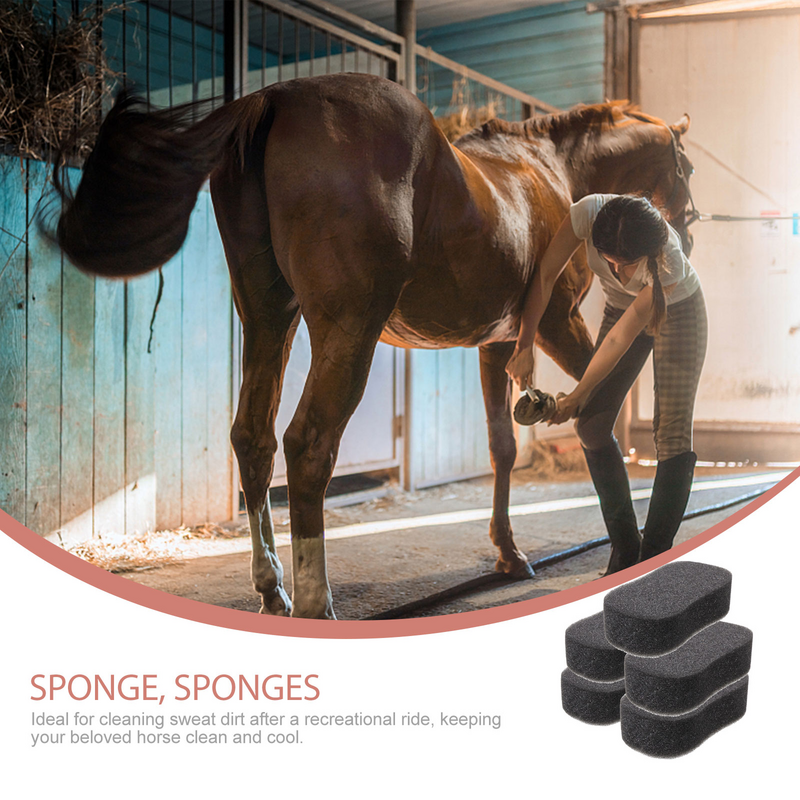5 Pcs Sponge Scrubber Sponges Horse Bath Tools Take Soft Brush Cleaning Child Accessories