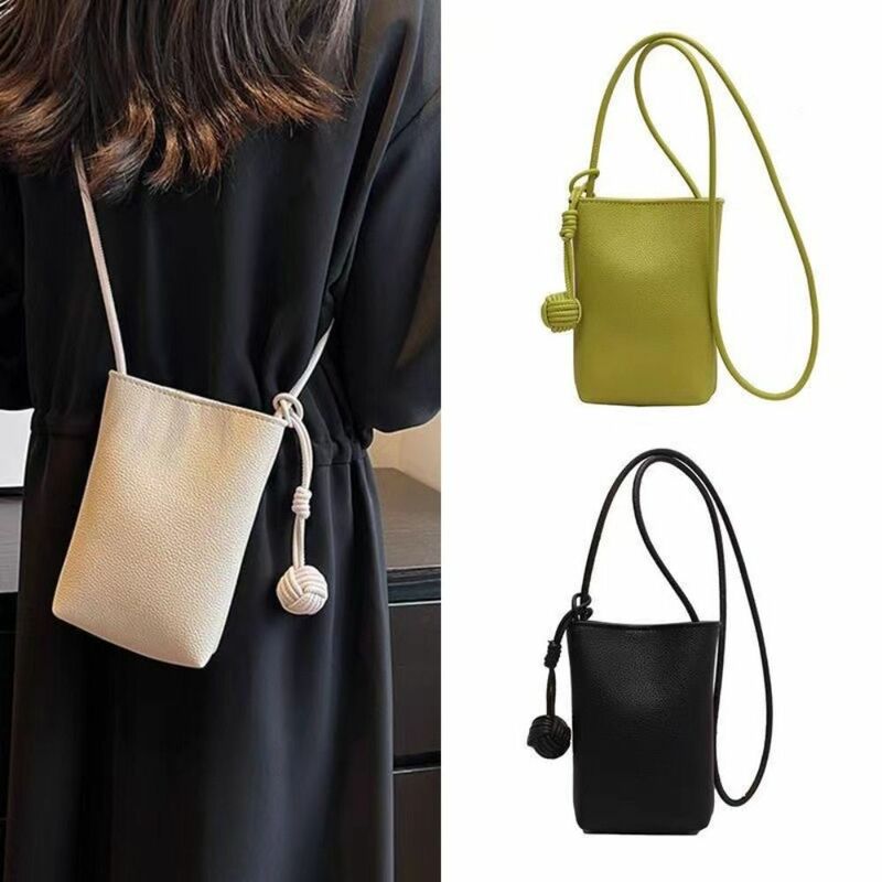 Mini Crossbody Bags Fashion Large Capacity Lightweight Shoulder Bag Waterproof Soft PU Coin Purse