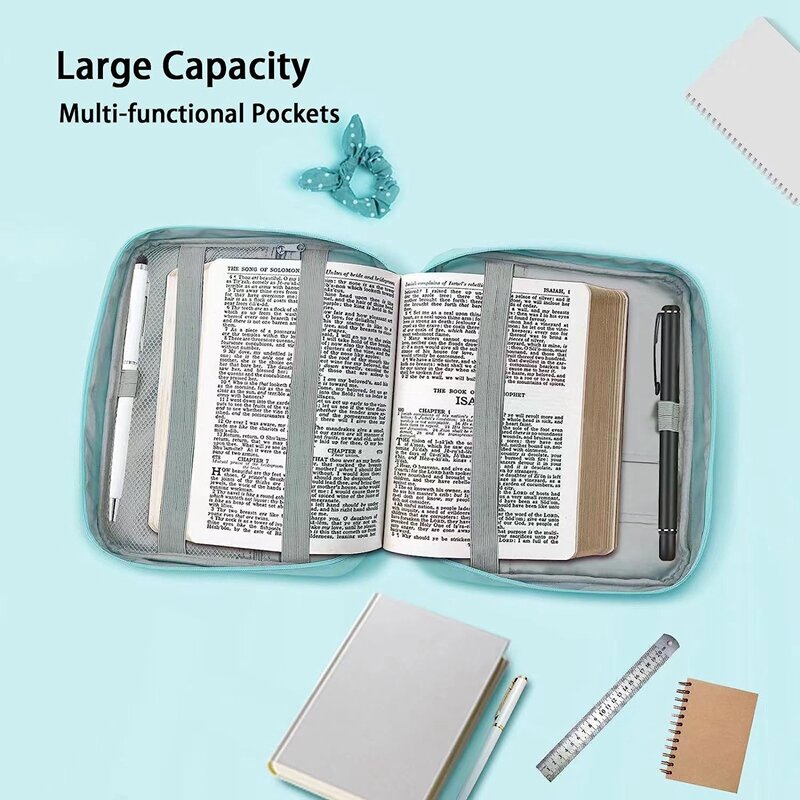 Bible Bag Children's Book Reading Stand Waterproof Bag Storage Bag Handbag Tablet Computer Electronics Storage Bag Book ,B