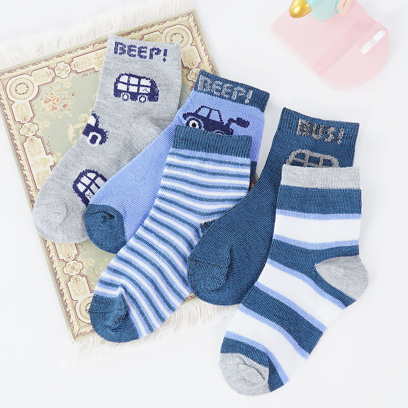 Chaussettes pour bébé, 5 paires, chaussettes courtes en coton pour nouveau-né, garçon, 0-1-3-8 ans