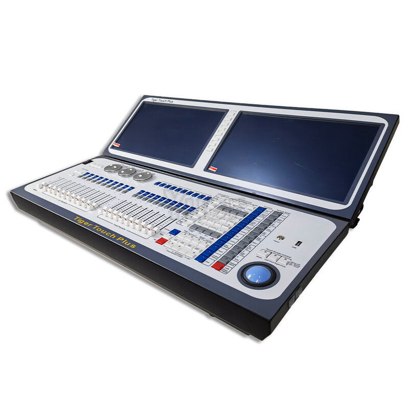 Console Dmx 512 double écran tactile Tiger Plus, éclairage de scène, éclairage Dmx, contrôleur DJ facile à utiliser