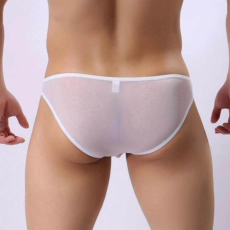 Spodnie biustonosz bielizna biustonosze podkoszulki bielizna przezroczysta siateczka majtki Bikini seksowna bielizna męska z sakiewką
