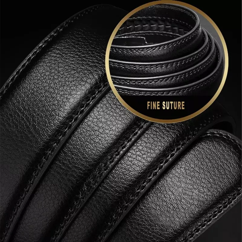 Plyesxale Brand Cowskin Genuine Leather Belt For Men Luxury Designer Mens Belt Casual Automatic Buckle Black Belts Man B1075
