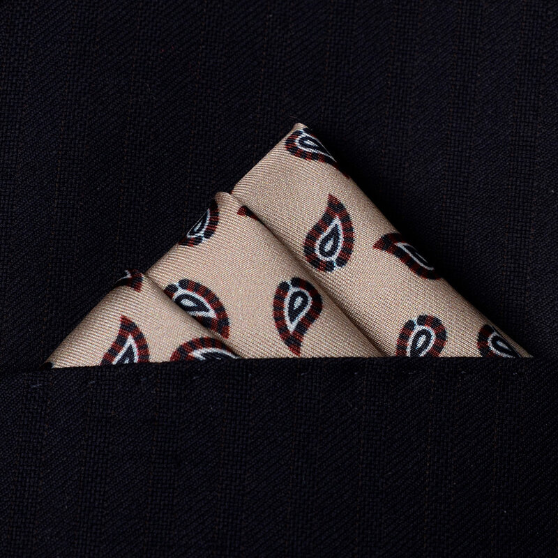 Новое поступление 100% шелковые карманные квадраты мужской носовой платок для костюма Пейсли мужской Карманный квадратный платок