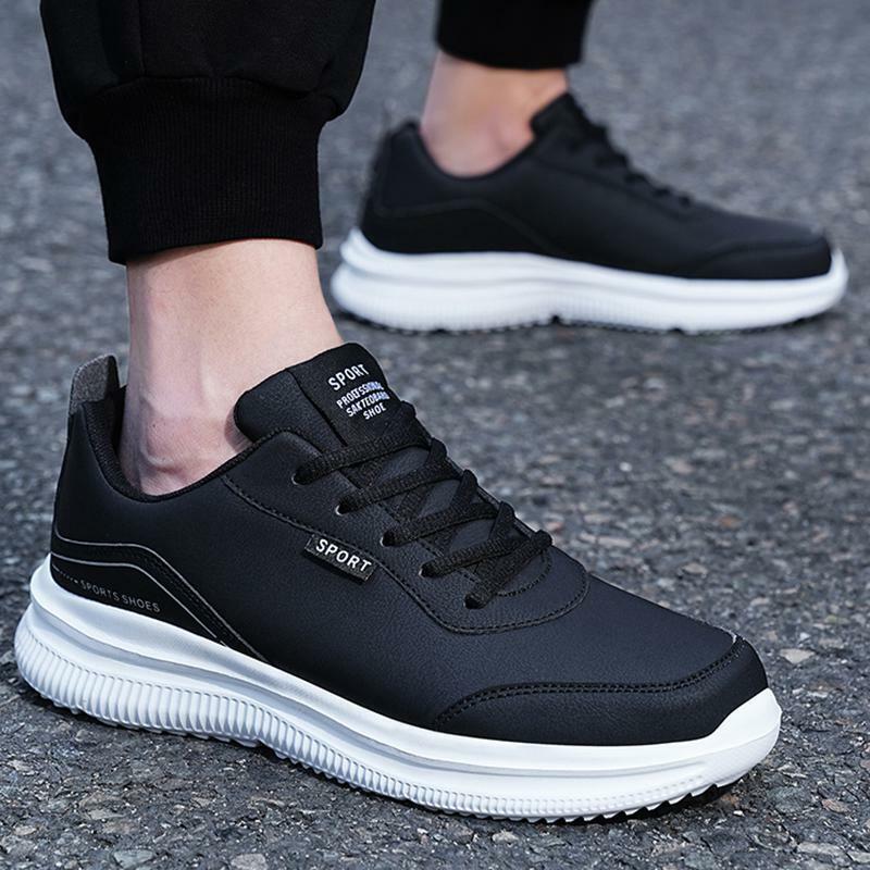 Sepatu kets lari untuk pria, sepatu Sneakers Argan kasual baru musim gugur 2023, sepatu Platform trendi untuk pria