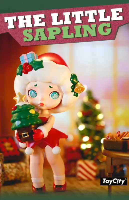 Kawaii Laura Seri edisi terbatas Natal kotak buta mainan peri boneka Caja Ciega Dekorasi Desktop mainan Model hadiah anak