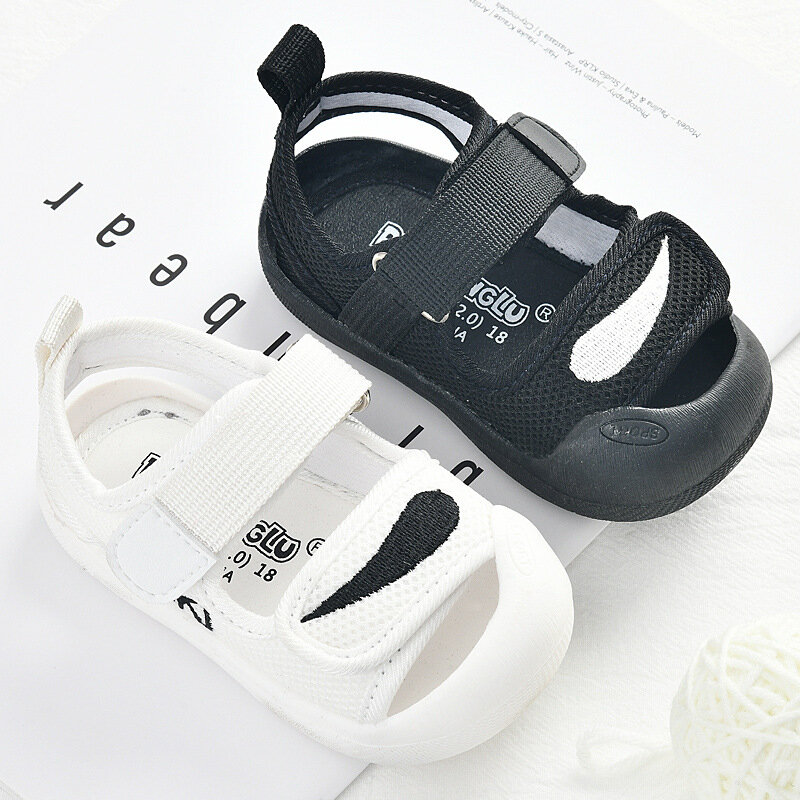 Baby Sandalen Herren Sommer Kleinkind Schuhe 0-1-3 Jahre alt Baby rutsch feste weiche Unterseite Baby Mesh Oberfläche Schuhe Baby Mädchen Schuhe