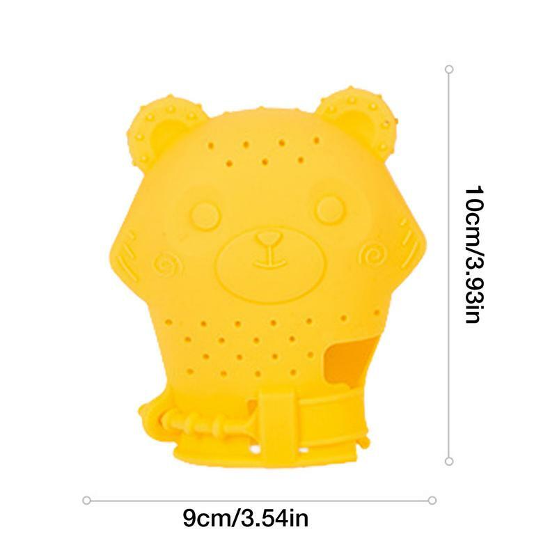 Bear Baby Chew Toys Infant Stimulating Teether Gloves For Self-Soothing Baby Gloves Food Safe Silicone Teether Toys For Infants