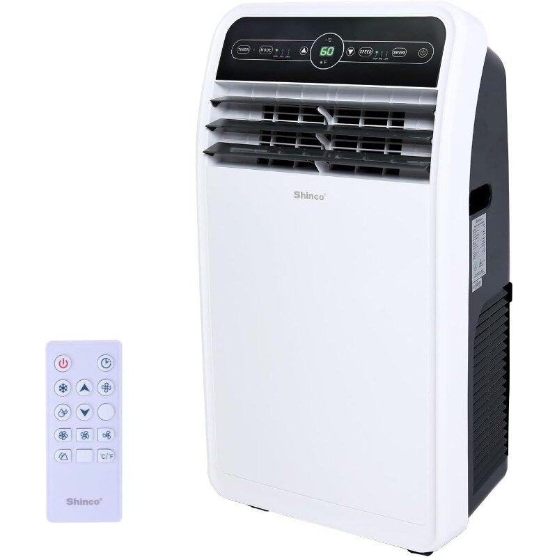 Shinco 10,000 BTU 휴대용 에어컨, 휴대용 AC 유닛, 냉방 내장, 제습기