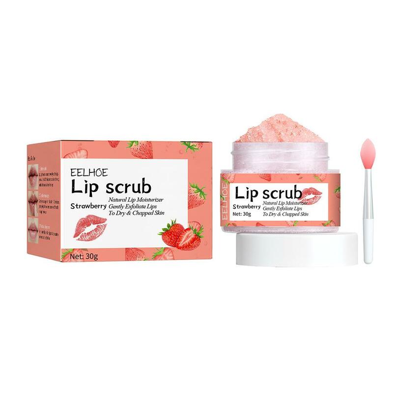 Lip Scrub Repair Dead Skin Exfoliating Fade Lines Anti Dryness Hydrating Anti Peeling Cracked Brighten Pigment Massage Cream 30g