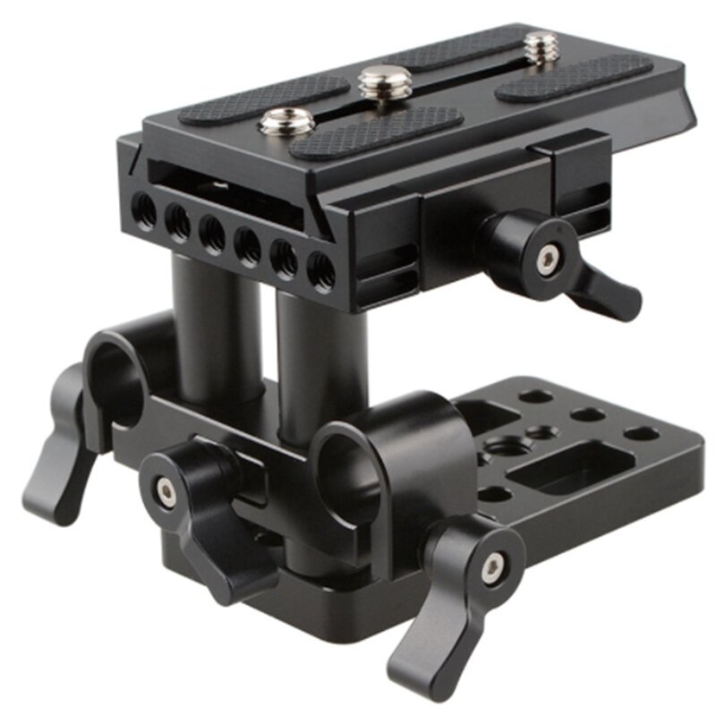 Lifting And Quick-Mounting Base Parts Quick Release Mounting Plate Qr Base Photography Bracket With 15Mm Rod Clamp