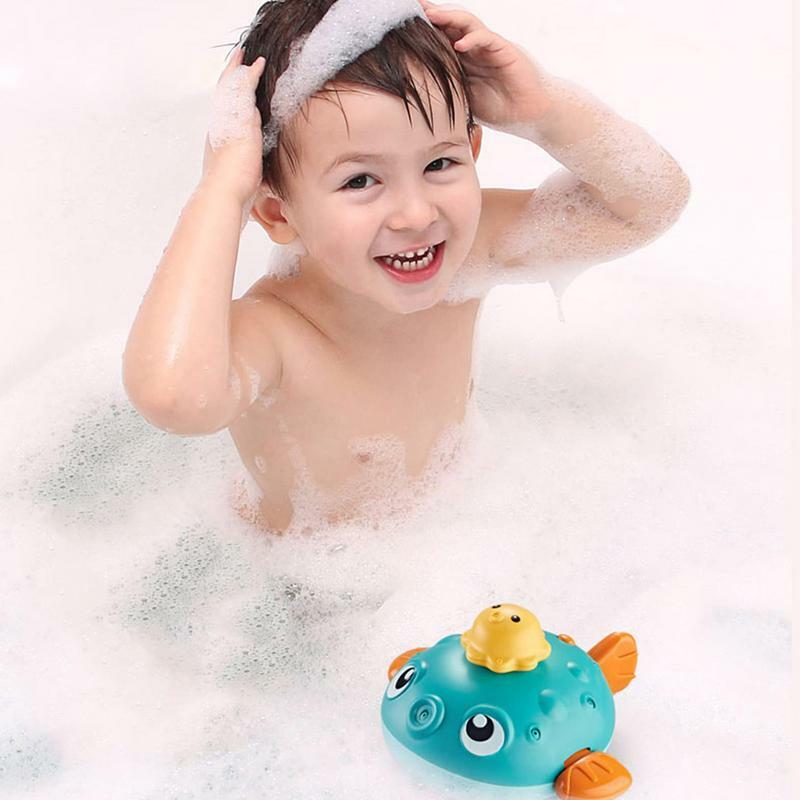 Giocattolo dello spruzzo d'acqua del bambino giocattolo del bagno d'acqua dello spruzzo automatico illumina i giocattoli del bagno giocattolo della vasca da bagno della doccia per i più piccoli di 3 anni carino
