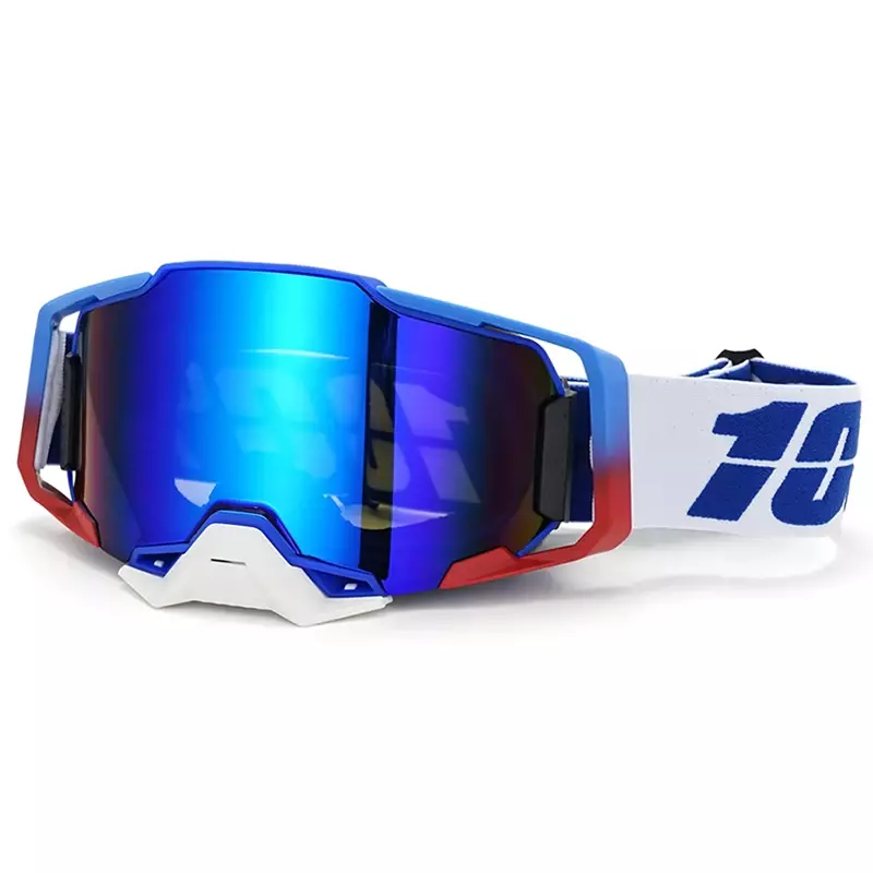 Nieuwe Motorcrossbril Mannen Motorfiets Zonnebril Crossmotor Mx Mtb Downhill Fietshelm Bril Skibril Hd Lens