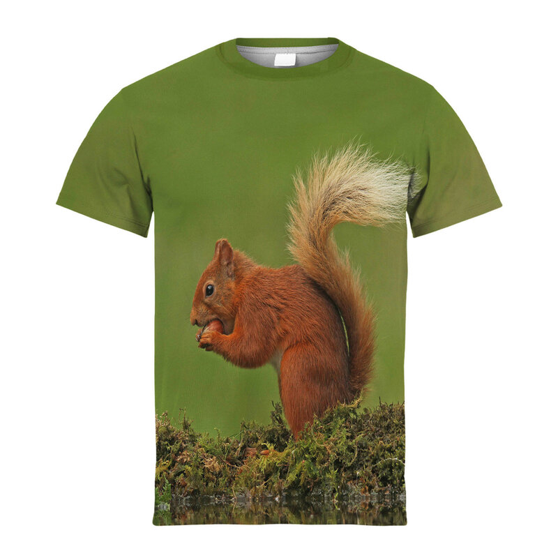 Camisetas infantis em coala 3D, camiseta gráfica fofa de animais safados, tops de mangas curtas, roupas infantis, novo, verão