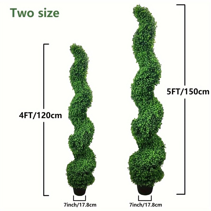 2pcs, Wide And Large-sized Spiral Tree 4FT/5FT, Suitable For Front Porch Family Living Room, Indoor/outdoor Decor D wall panel x
