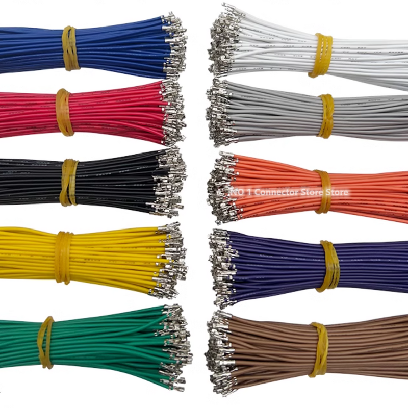 100 szt. Złącze PH2.0 przewód przyłączeniowy kabel elektroniczny podziałki 2.0mm pojedynczy klosz 22AWG 24AWG 26AWG 10cm/20cm/30cm/40cm/50cm