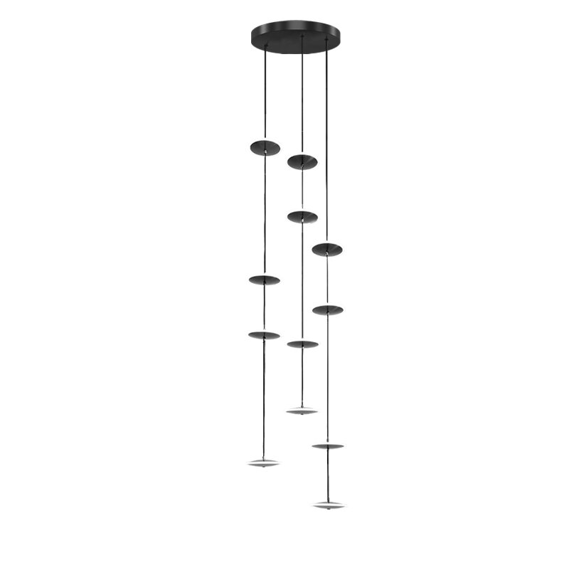 Candelabro de techo Estilo nórdico para el hogar, lámpara de araña moderna con Diseño de escalera y led, de gran altura, color dorado, para sala de estar, hotel y vestíbulo Diseño de nuevas lámparas de hierro de mesa d