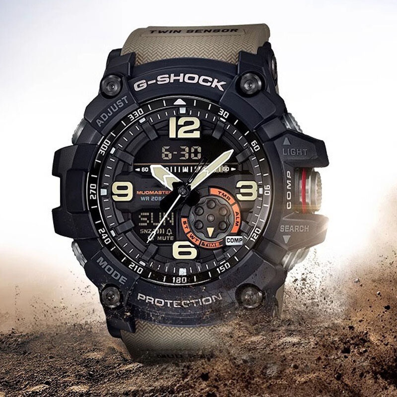 G-SHOCK GG1000 Watch Men's Quartz Watches Fashion Casual Multifunctional Outdoor Sports Shockproof LED Dial Dual Display Clocks
