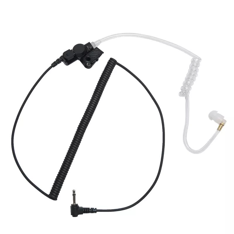 ABBREE-auriculares con tubo de aire para Walkie Talkie, 2 piezas, 3,5mm, auricular, solo se escucha, Radio bidireccional, altavoz, micrófono