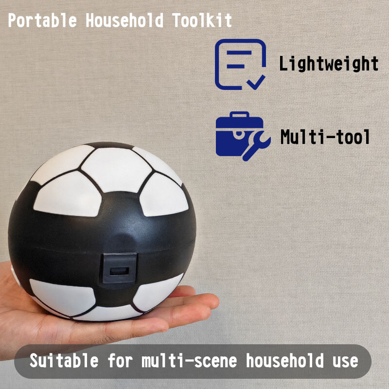 Kit de herramientas mecánicas para el hogar, herramientas de mano multifunción con forma de bola, 20 en 1