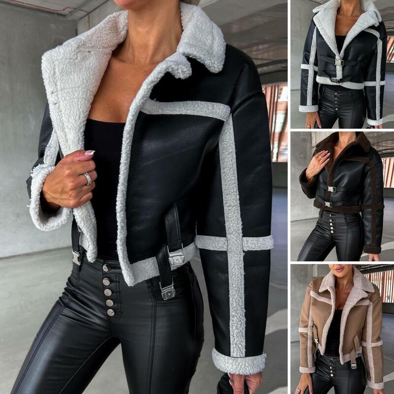 Удобная Повседневная Женская куртка, роскошная кожаная женская куртка с поверхностью, винтажная мотоциклетная верхняя одежда, Женская куртка из искусственной кожи для помещений