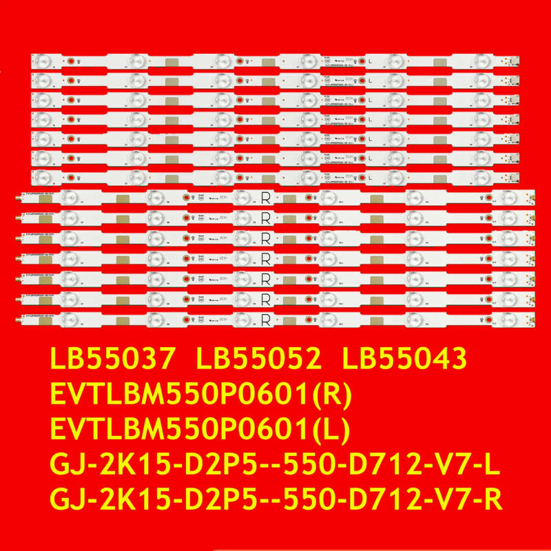 55pfg5100、55pfk5500、55lf5700、55put4900、55puh4900、55px6400、55pft6550、55pft6510、TH-55LFE8E、lb55037、v1_03、v1_01用のLEDストリップ