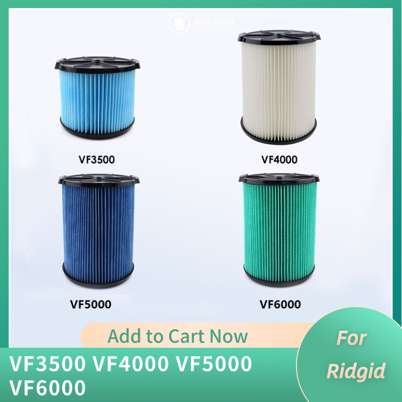 Aspirador de pó elemento filtrante peças sobresselentes, Fit para Ridgid VF3500 VF4000 VF5000 VF6000