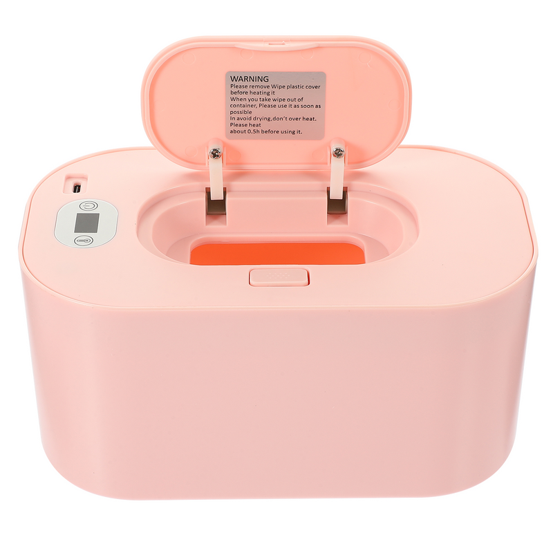 Calentador portátil de toallitas húmedas, máquina termostática de tejido, calefacción inteligente, color rosa, uso infantil