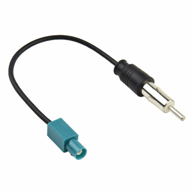 Practical Cable 15cm Car Stereo DIN Plug Pluggable Installation Radio Antenna Replaces 2PCS Adapter Easy Retrofitting