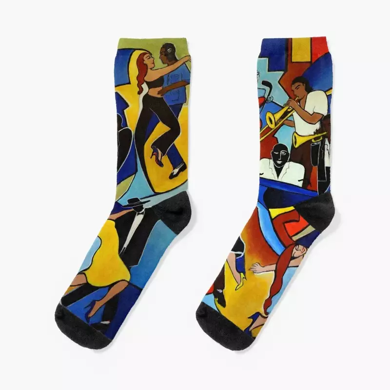 Meias coloridas de salsa para senhoras, Cool Designer Socks masculinas