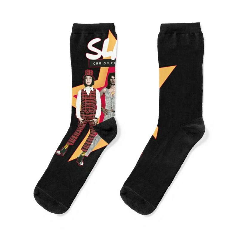 Slade Rock Mitglieder Socken lustiges Geschenk Thermo Mann Wintersport Fußball Anti-Rutsch-Socken für Männer Frauen