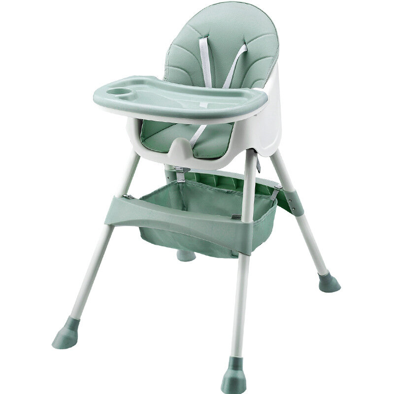 Kursi Tinggi untuk bayi, dapat dilepas untuk makan berbaring, kursi makan bayi dengan celemek & popok kursi bayi untuk memberi makan