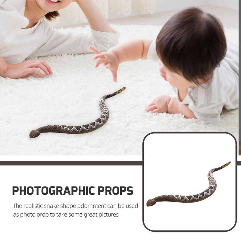 Реалистичная модель змеи, имитация змеи, украшение для детей, модель диких животных
