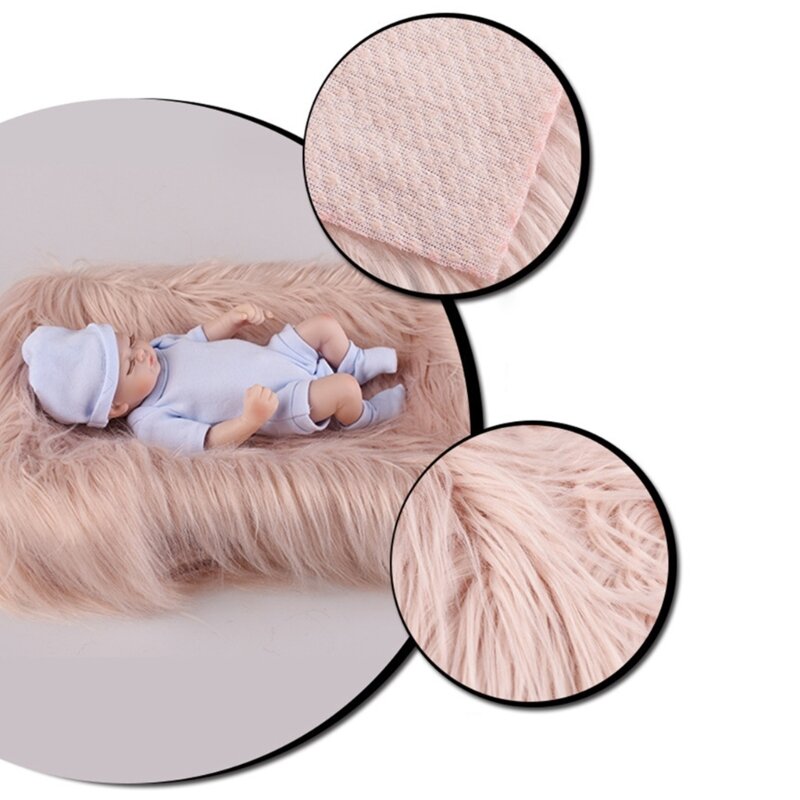 Фон для детской фотографии, ткань, мягкий пушистый реквизит для фотосессии, одеяло для фотосессии новорожденных, аксессуар для
