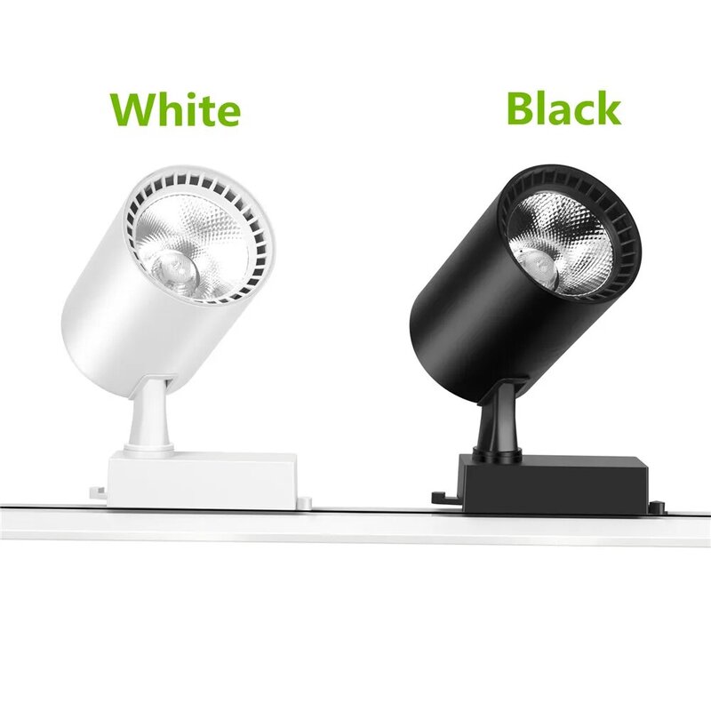 LED 천장 램프 트랙 조명 220V COB 스포트 라이트 12/20/30/40W 벽 조명 거실 장식 다이렉트 쇼핑