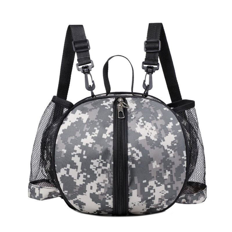 Рюкзак для баскетбола с эластичными ручками, вместительная гладкая спортивная сумка на молнии, Безопасный съемный плечевой ремень