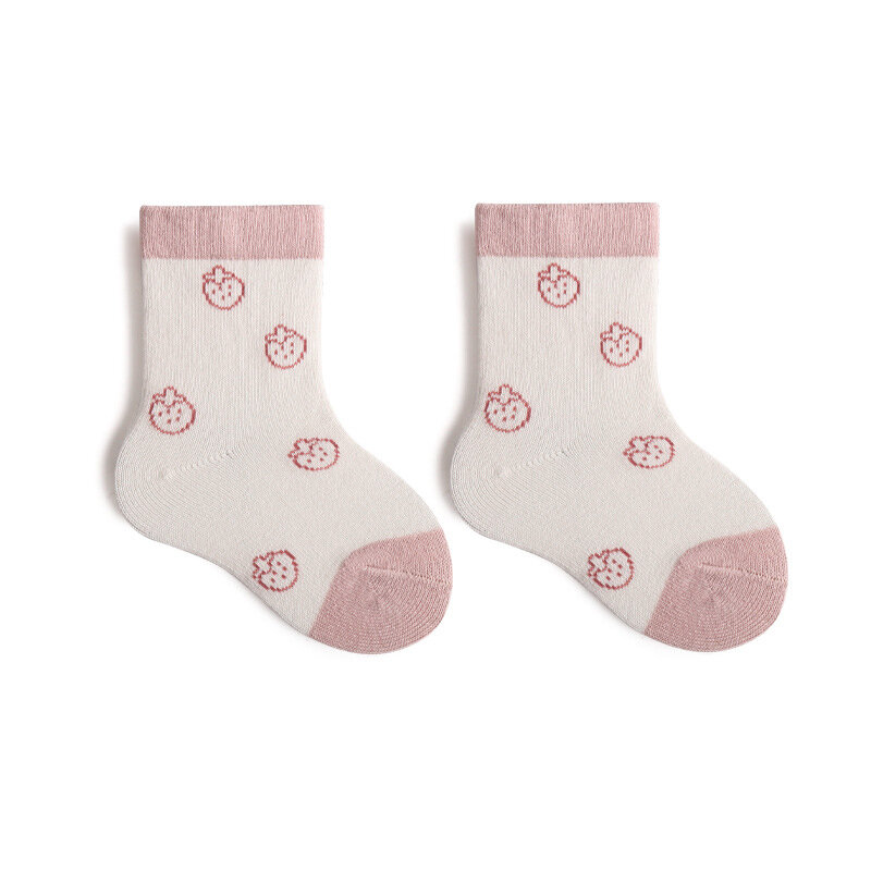 Modamama-Calcetines de algodón orgánico para niños y niñas, medias suaves para recién nacidos, 5 par/lote