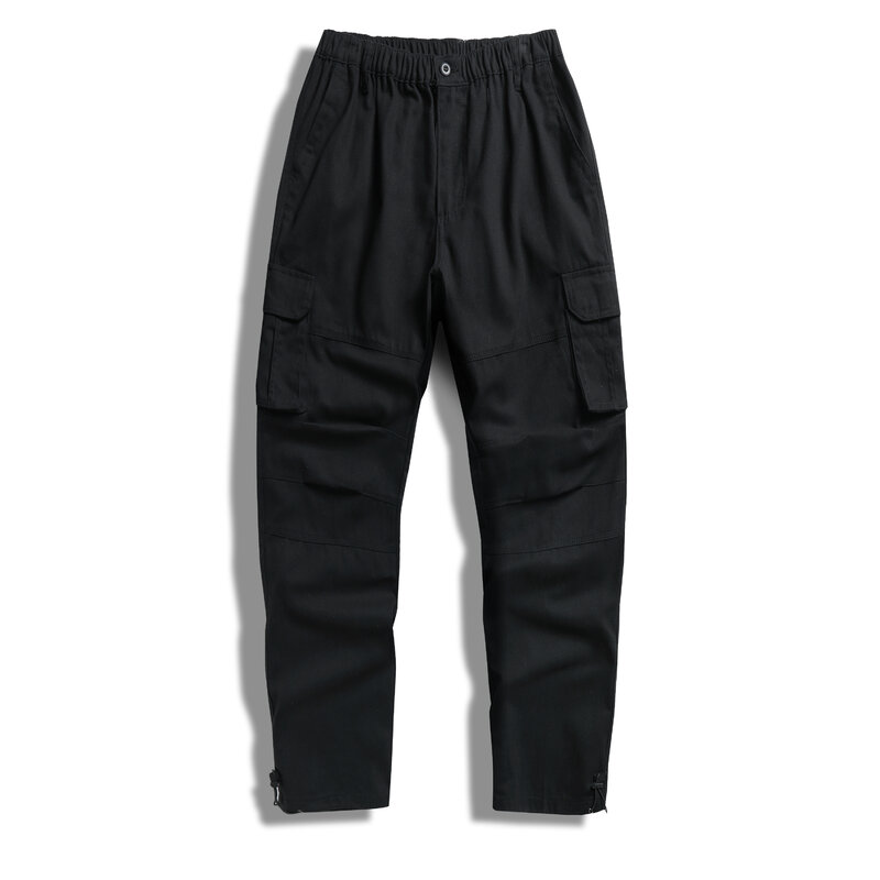 2023 Autumn/Winter Fashion Casual Trousers Multi Pocket Cargo Pant Men Wear Resistant Outdoor Casual Pants Cotton Man Trousers