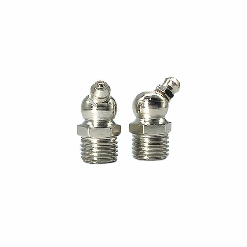 F0006 stainless steel grease nipple SS201 SS304 metric external thread straight elbow type grease nipple for grease gun