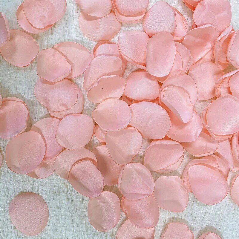 200pcs/bag Mixed Color Silk Satin Rose Petals for Wedding Marriage Table Decoration Vanlentine's Day Romantic Accessories