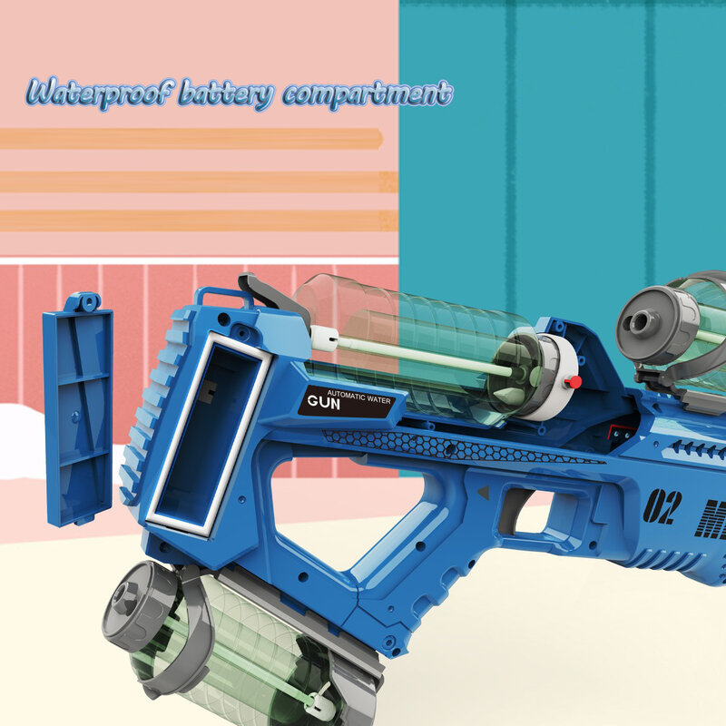 Luminous Electric Water Gun Fully Automatic Continuous Firing Water Gun Interactive Water Splashing Children's Toys