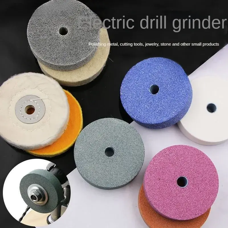 Hand Electric Drill To Grinder Machine Sander Conversion Head Kit Grindstone Polishing Grinding Wheel Knife Hrinder Metal Polish