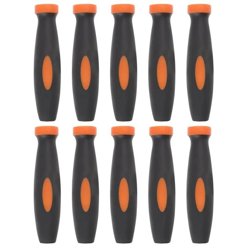 Lime in gomma maniglie maniglie File in gomma 10 pezzi accessori da 2.36 pollici parti nere + arancioni per piccoli File vendita superiore